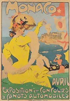 Car Race Prints: Monaco. Exposition et Concours de Canots Automobiles