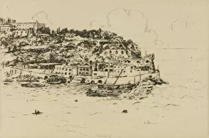 Monaco from La Condamine, Monte Carlo, 1905-06. Creator: Theodore Roussel