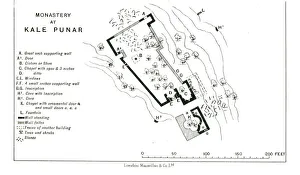 Plan Prints: Monastery at Kale Punar, c1915. Creator: Stanfords Geographical Establishment