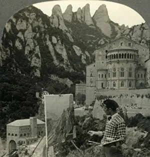 Catalonia Gallery: Monastery of Monsterrat Where Tradition Locates Castle of Knight or the Holy Grail