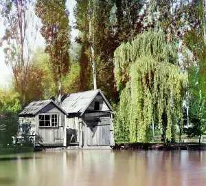 Huts Prints: Monastery ponds, Novyi Afon [monastery]