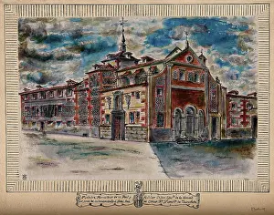 With Watercolour Prints: Monastery of the Royal Military Spanish Order of Mercy