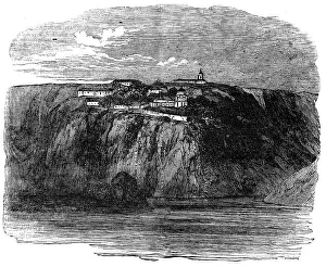 Crimea Ukraine Prints: Monastery of St. George, near Balaclava - from a sketch by Lieut