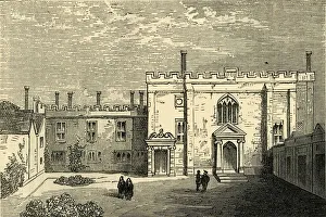 Clerkenwell Prints: The Monastery of St. John of Jerusalem, Clerkenwell - The Chapel from the South, (c1872)