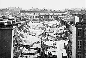 Clothes Line Prints: A Monday washing, New York City, c1900. Creator: Unknown