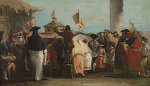 Goldoni Gallery: Mondo Novo, ca 1764-1765. Artist: Tiepolo, Giandomenico (1727-1804)