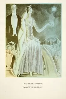 Mondscheinsonate, dress styled by Wiener, from Styl, pub. 1922 (pochoir Print)
