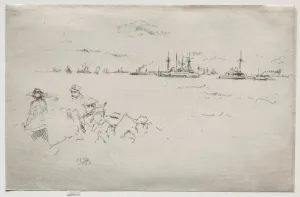 1834 1903 Prints: The Monitors. Creator: James McNeill Whistler (American, 1834-1903)