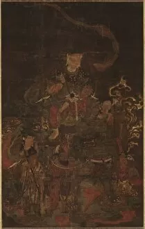 Monju and Attendants, 1200s. Creator: Unknown