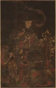 Kamakura Period Collection: Monju and Attendants, 1200s. Creator: Unknown