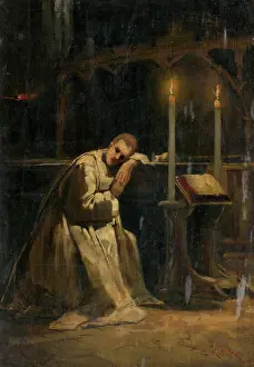 Candlelight Prints: Monk, 1880-1900. Creator: Kiril Kutlik