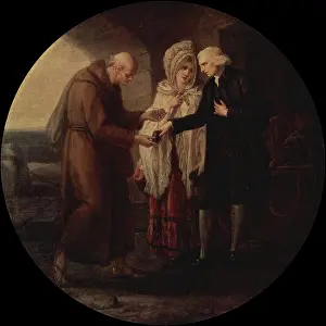 Wealthy Prints: Monk from Calais, 1773. Creator: Angelica Kauffman