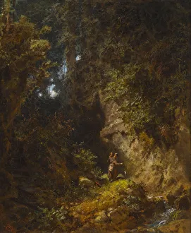 Biedermeier Prints: Monk Fishing