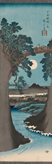 Hiroshige Prints: The Monkey Bridge in Kai Province (Koyo Saruhashi no zu)