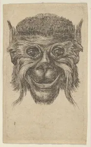 Ois Chauveau Prints: Monkey Mask, from Divers Masques, ca. 1635-45. Creator: Francois Chauveau
