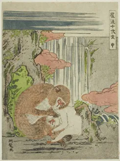 Monkies Prints: Monkey (Saru), from the series Fashionable Twelve Signs of the Zodiac (Furyu