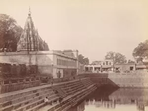 Tank Collection: Monkey Temple, Benares, 1860s-70s. Creator: Unknown