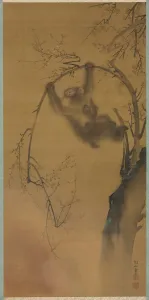 Monkeys in a Cherry Tree, 1615-1868. Creator: Mori Sosen (Japanese, 1747-1821)