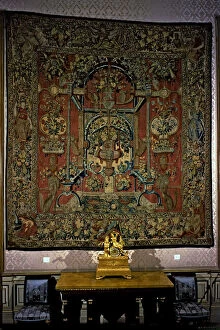 Royal Palace Gallery: Monkeys and grotesques, c. 1550, tapestry of the Brussels School
