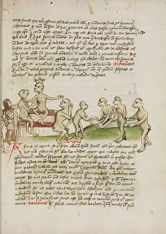 Chained Prints: Two Monkeys Leading a Chained Man before a Crowned Monkey