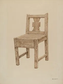 Ursula Lauderdale Prints: Monks Chair, 1939. Creator: Ursula Lauderdale