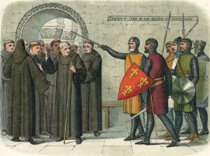 Christchurch Gallery: The monks of Christchurch expelled, 1209 (1864). Artist: James William Edmund Doyle