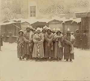 Uzbekistan Prints: Monks in Kalandar-Khane, Samarkand