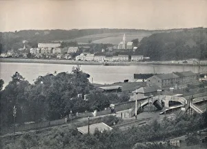 Round The Coast Prints: Monkstown - From Monkstown Pier Station, 1895