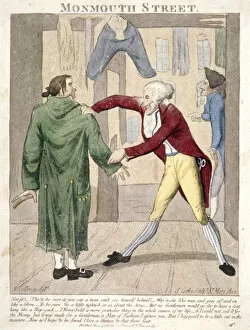 Tailors Shop Collection: Monmouth Street. Not fit!... 1789. Artist: J Cooke