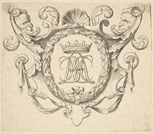 Mellan Claude Collection: Monogram Crowned. Creator: Claude Mellan