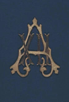 Images Dated 26th July 2013: Monogram of King Alphonse XII, used as an emblem in military uniforms, 1880