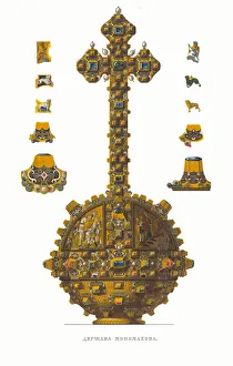 The Monomakhs Globus cruciger. From the Antiquities of the Russian State, 1849-1853