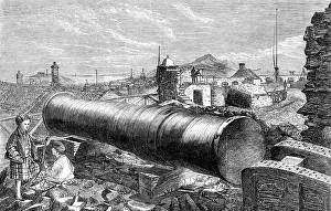 Mons Meg, Edinburgh Castle, 1860. Creator: Unknown. Mons Meg, Edinburgh Castle, 1860. Creator: Unknown
