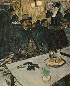 Absinth Collection: Monsieur Boileau at the Cafe, 1893, (1952). Creator: Henri de Toulouse-Lautrec