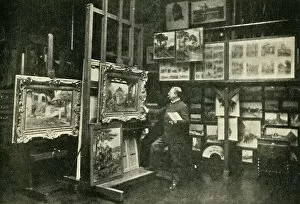 Painter Gallery: Monsieur Detaille in his Studio, 1900. Creator: Unknown
