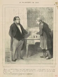 Les Philantropes Du Jour Prints: Monsieur par suite de la fusion, 19th century. Creator: Honore Daumier