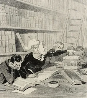 Monsieur, pardon si je vous gêne un peu... 1844. Creator: Honore Daumier