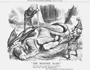 Mr Punch Gallery: The Monster Slain, 1872. Artist: Joseph Swain