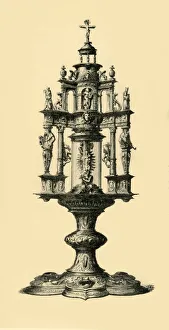 Monstrance Prints: Monstrance, late 16th century, (1881). Creator: John Watkins