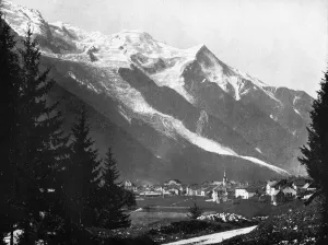 John L John Lawson Prints: Mont Blanc from Switzerland, 1893. Artist: John L Stoddard
