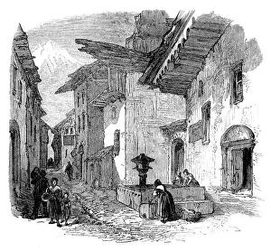 Transalpine Prints: Mont Cenis Railway scenery: Salbertrand, 1871. Creator: Unknown