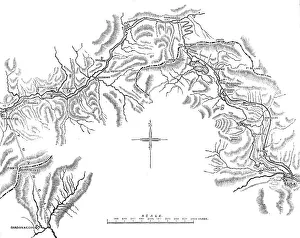 The Mont Cenis road and intended railway from St. Michel to Susa...Modane to Bardonneche, 1869. Creator: Unknown