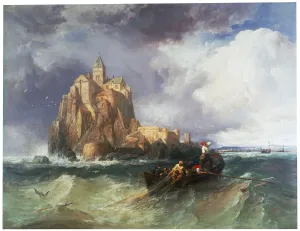 Oarsman Collection: Mont St Michel, 1868. Artist