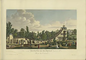 1817 1824 Prints: Montages de Belleville, Barrière des 3 couronnes