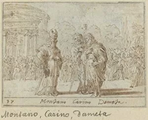 Montano, Carino and Dameta, 1640. Creator: Johann Wilhelm Baur