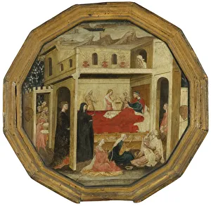 Patient Prints: The Montauri birth tray. Artist: Bartolomeo di Fruosino (1366 / 69-1441)