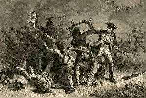 Bobbett Gallery: Montcalm Trying To Stop The Massacre, (1877). Creator: Albert Bobbett