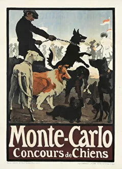 Animals And Birds Collection: Monte Carlo, Concours de Chiens, 1900s. Creator: Grün, Jules-Alexandre (1868-1938)