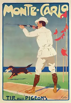 Monte Carlo Prints: Monte-Carlo. Tir aux Pigeons, c1905. Creator: Grun, Jules-Alexandre (1868-1938)