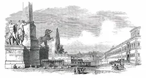 Palazzo Del Quirinale Prints: Monte Cavallo - Rome, 1850. Creator: Unknown